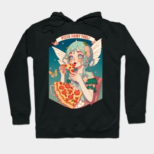 Pizza Fairy Fuel Funny Food Retro Japonese Anime Hoodie